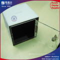 Luxury Transparent Acrylic Plexiglass Donation Box Charity